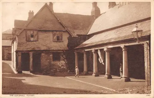 uk22104 old guildhall totnes real photo uk