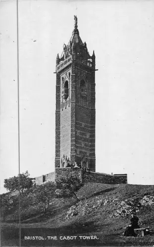 uk18907 the cabot tower bristol real photo uk