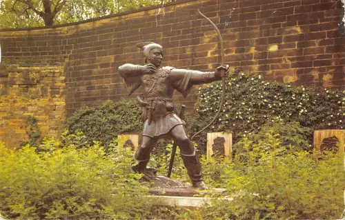 uk4996 robin hoods statue uk