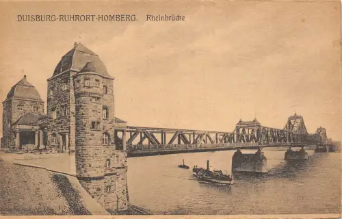 BR41937 Duisburg Ruhrort Homberg Rheinbrücke Deutschland