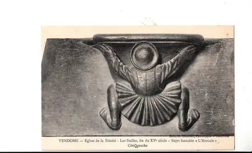 BF12350 sujet fantaisei l eglise de la trinite vendome france front/back image