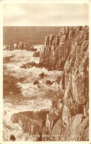 uk27780 lands end point real photo uk