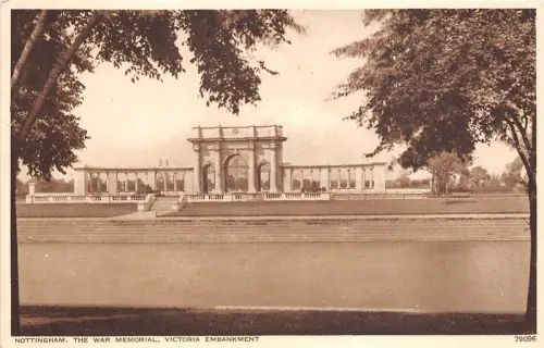 BR61081 nottingham the war memorial victoria embankment uk