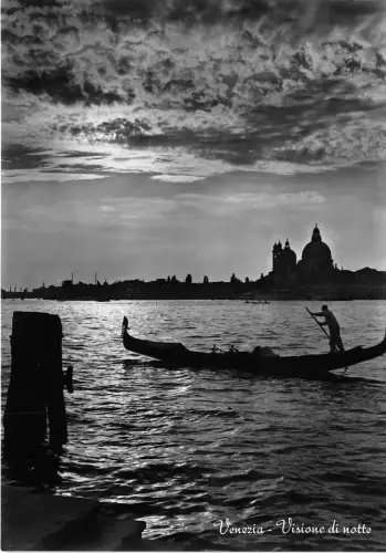 BG17401 notte venezia panorama italy CPSM 14,5x9cm