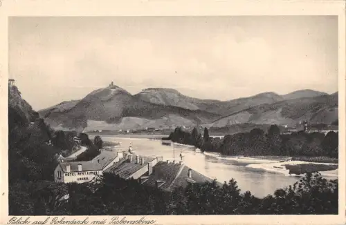 BG34651 blick auf rolandseck mit siebenaebirge germany
