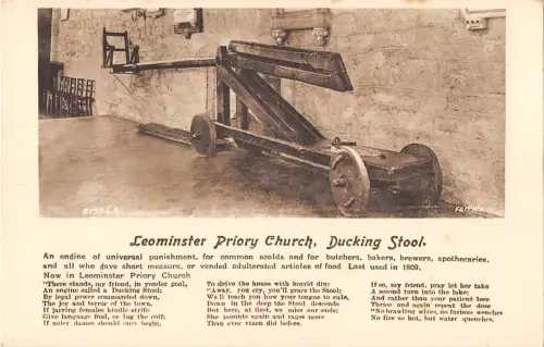 uk20372 priory schurch ducking hocker leominster echtfoto uk