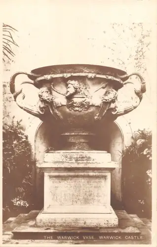 uk2292 the warwick vase warwick castle real photo uk