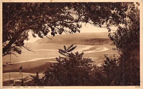 BR39823 Sandown View from cliff path england
