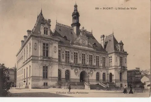 BF11693 l hotel de ville niort france front/back image