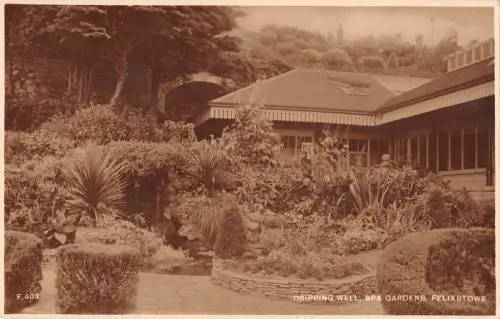 uk20682 dripping well spa gardens felixstowe real photo uk