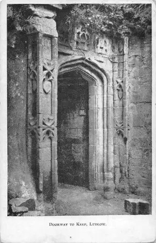 uk2209 doorway to keep ludlow real photo uk
