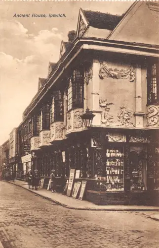 uk4223 altes Haus Ipswich Echtfoto UK