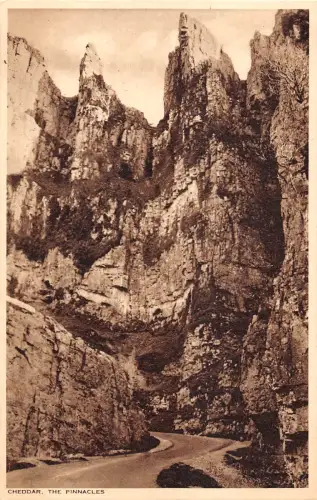 uk2956 cheddar the pinnacles real photo uk