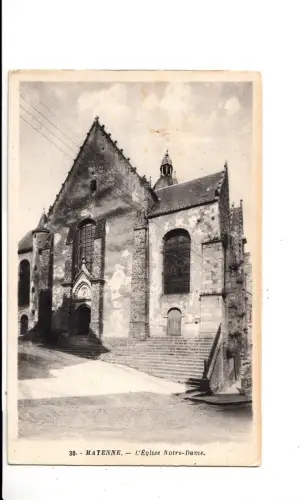 BF12182 mayenne l eglise notre dame france front/back image