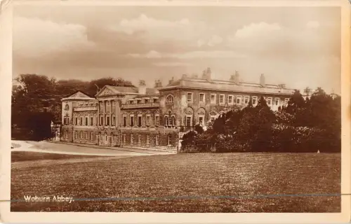 uk18875 woburn abbey real photo uk