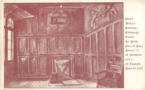 uk41281 queen marys bedroom edinburgh castle real photo uk