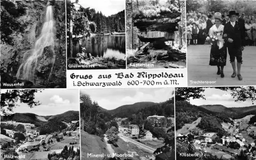 BG7722 Bad Rippoldsau Schwarzwald Moorbad Typen Germany CPSM 14x9cm