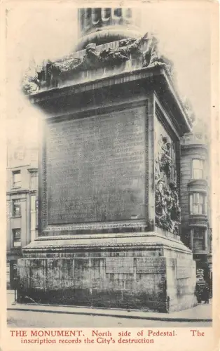 auk41351 das Denkmal Nordseite des Sockels Echtfoto UK