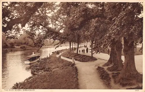 uk17865 river severn shrewsbury real photo uk