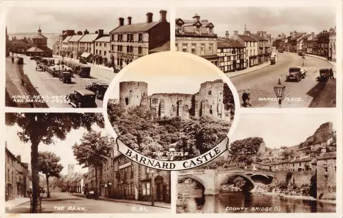 uk20614 barnard castle real photo uk