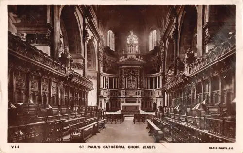 uk25202 chior east st pauls cathedral real photo uk