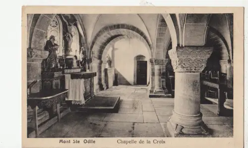BF16908 chapelle de la croix mont st odile france front/back image