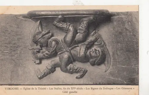 BF12353 les signes du zodi eglise de la trinite vendome france front/back image