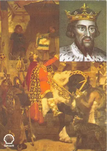 uk52444 great britons alfred real photo uk shell