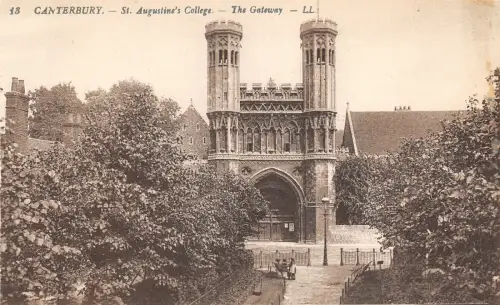 uk40425 st augustines college the gateway canterbury real photo uk