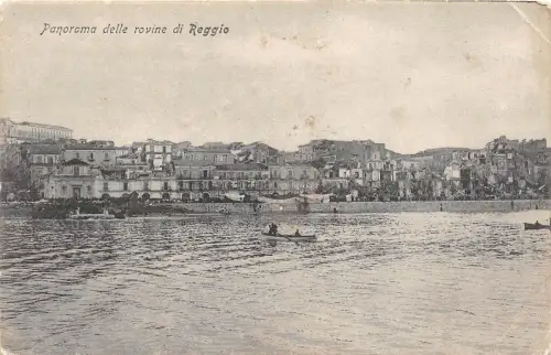 B4301 Italien Panorama delle rovine di Reggio Front/Back Scan