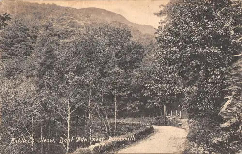 uk25603 fiddlers elbow bont ddu barmouth wales real photo uk