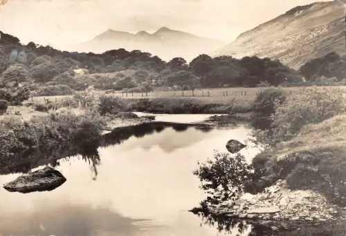 uk26148 snowdon from capel curig wales uk