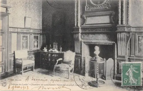 BF6478 chambre ou coucherent h chateau du lude sarthe france Frankreich