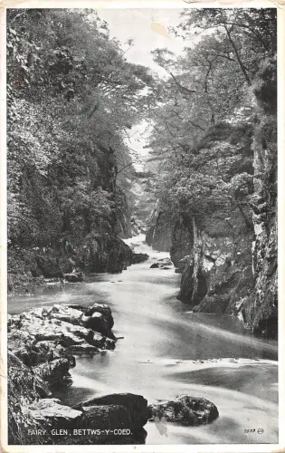 uk23782 fairy glen betws y coed wales real photo uk