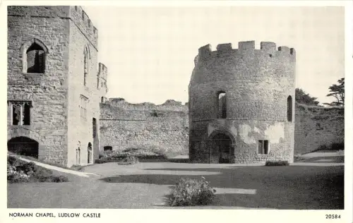 uk865 normand chapel ludlow castle real photo uk