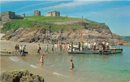 uk51506 castle beach tenby wales real photo uk
