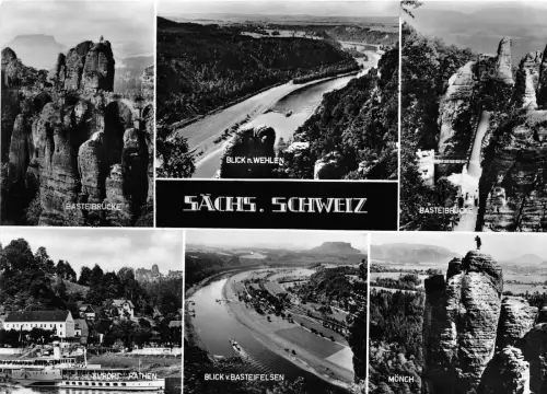 BG31864 bastei monch sachs schweiz germany CPSM 14,5x10cm