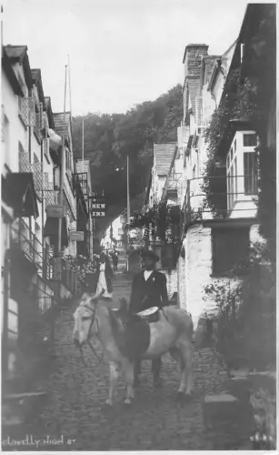 uk19747 high st clovelly real photo uk