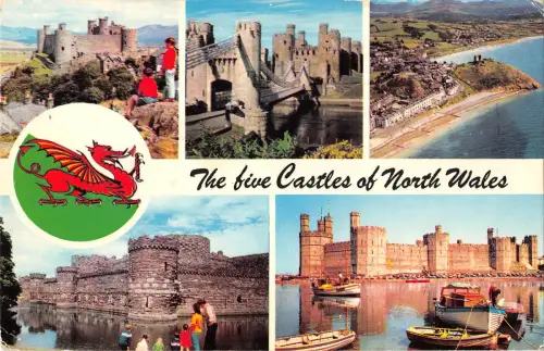 uk7462 five castles of north wales uk