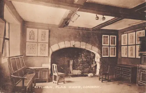 uk31386 kitchen plas mawr conway wales real photo uk