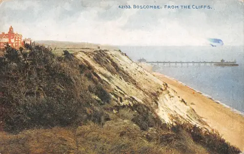 BR94524 Boscombe von den Klippen Postkartengemälde UK