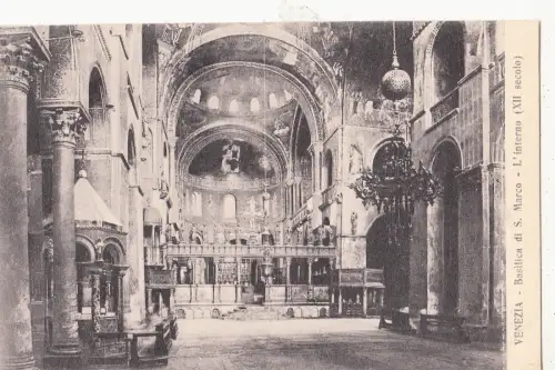 BF17469 venezia basilica di s marco l interno italy front/back image