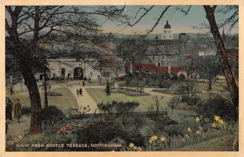 uk203 view from castle terrace nottingham uk