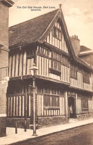 uk4075 the old oak house ipswich real photo uk