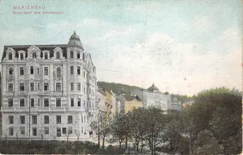 BT2238 blick nach dem kirchenplatz marienbad marianske lazne tschechien