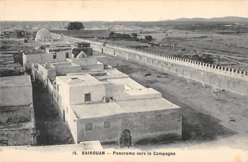 BF9144 tunesien kairouan panorama vers la campagne Tunesien