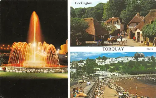 B88985 Torquay Cockington UK 14x9cm