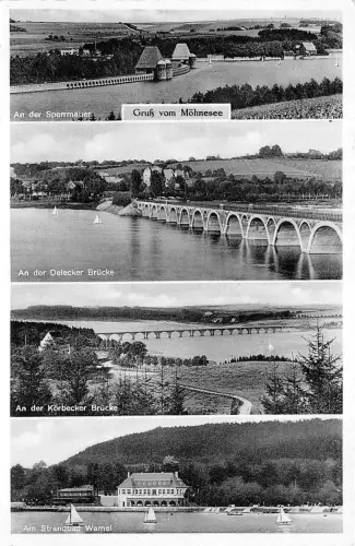 BG7918 der mohne see talsperre kreis soest multi views germany CPSM 14x9cm