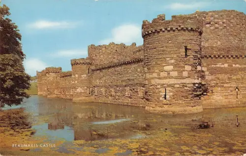 uk1703 beaumaris castle wales real photo uk