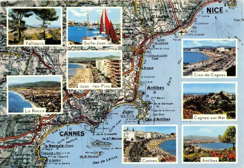BF40947 schöne cannes la cote d azur france karte cartes geographiques